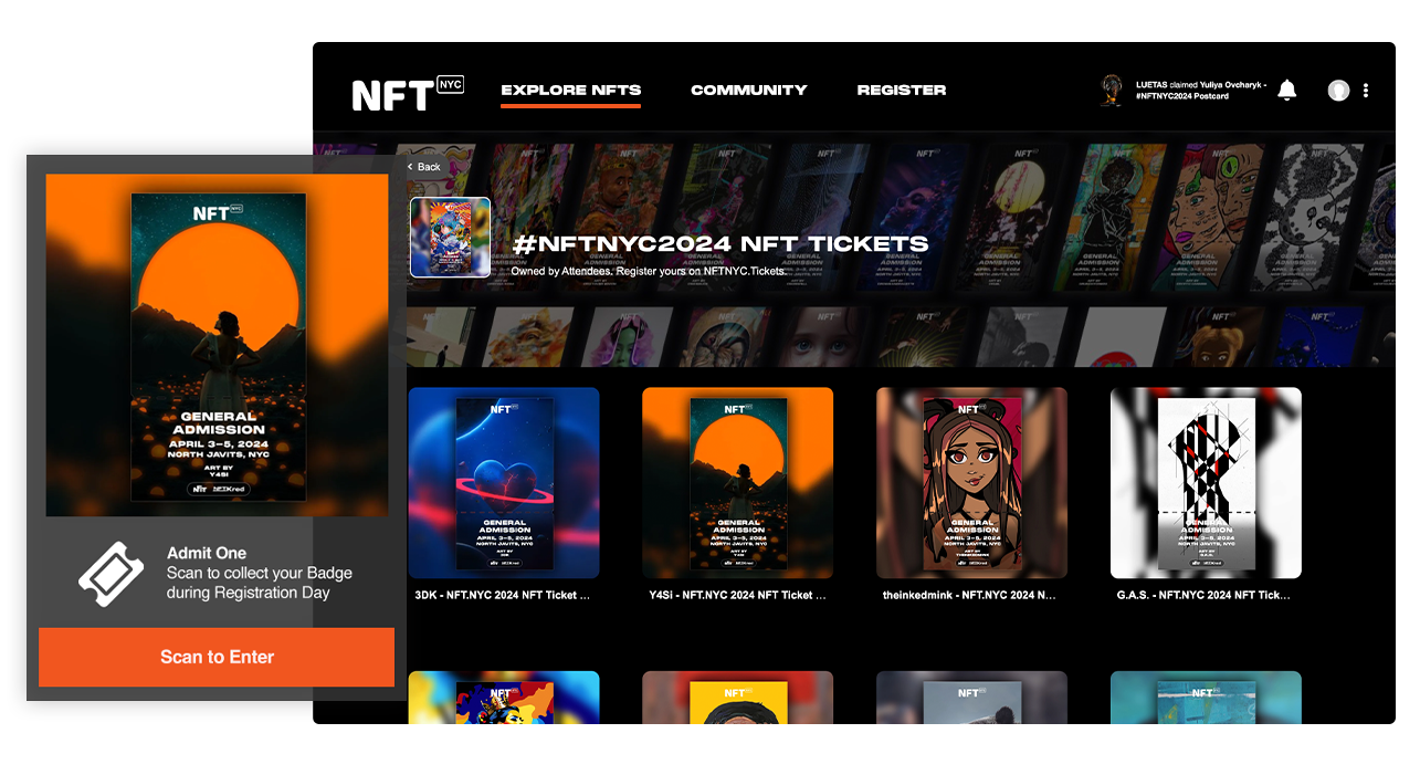 Whitelabel NFT Hubs for Events